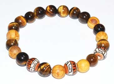 (image for) 8mm Palo Santo Tiger Eye bracelet