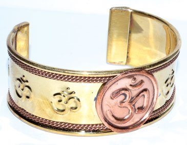 (image for) Om copper bracelet