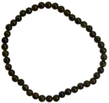 (image for) 4mm Black Obsidian stretch