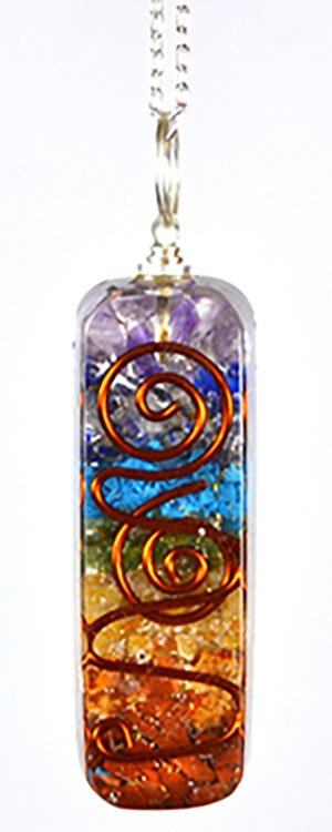 (image for) 2" Orgone 7 Chakra W 20" chain